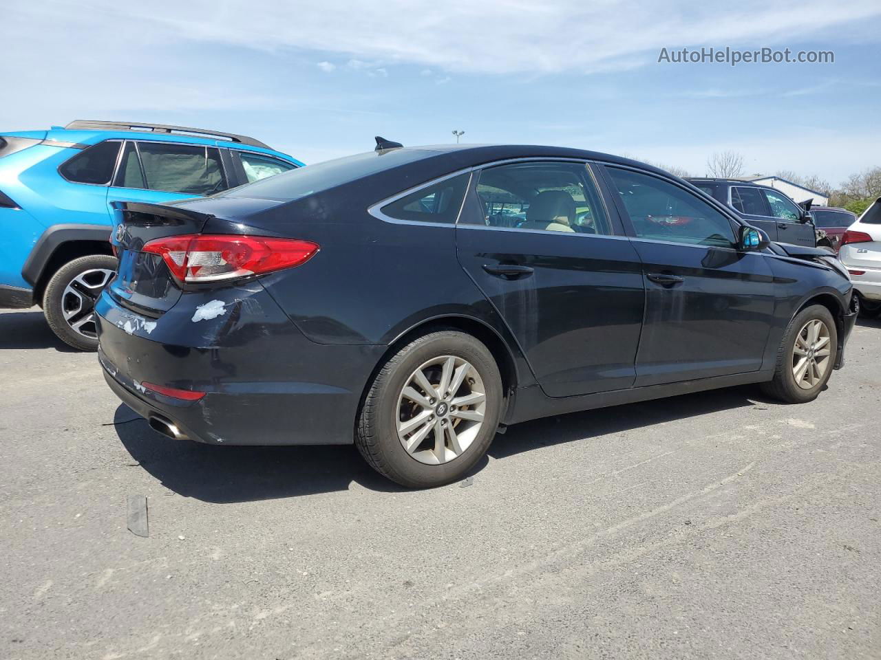 2017 Hyundai Sonata Se Black vin: 5NPE24AF7HH544911