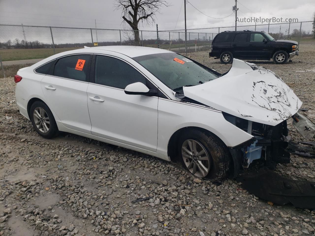 2017 Hyundai Sonata Se White vin: 5NPE24AF7HH566939