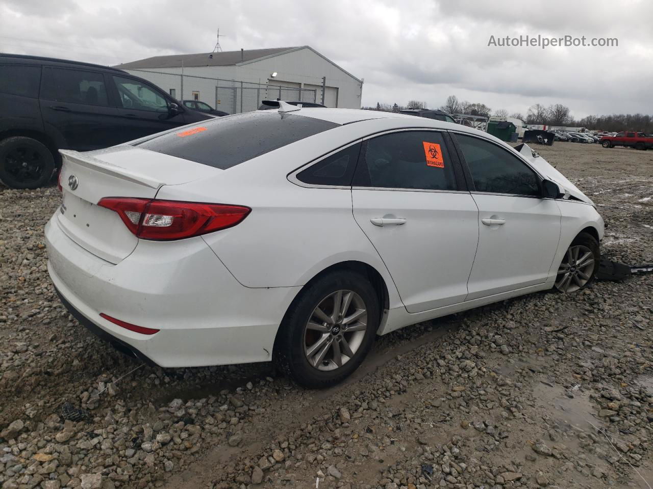 2017 Hyundai Sonata Se White vin: 5NPE24AF7HH566939