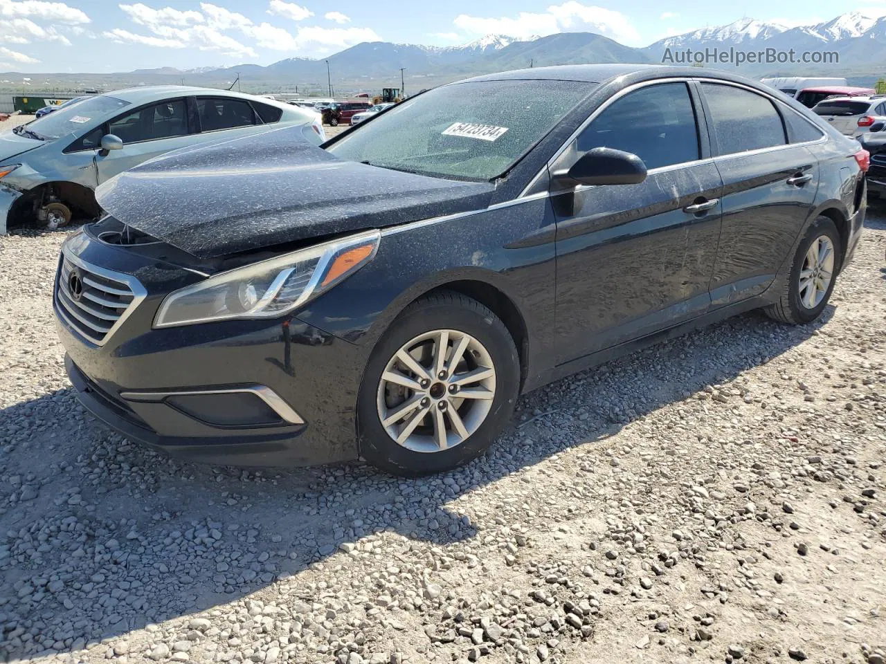 2017 Hyundai Sonata Se Black vin: 5NPE24AF7HH590450