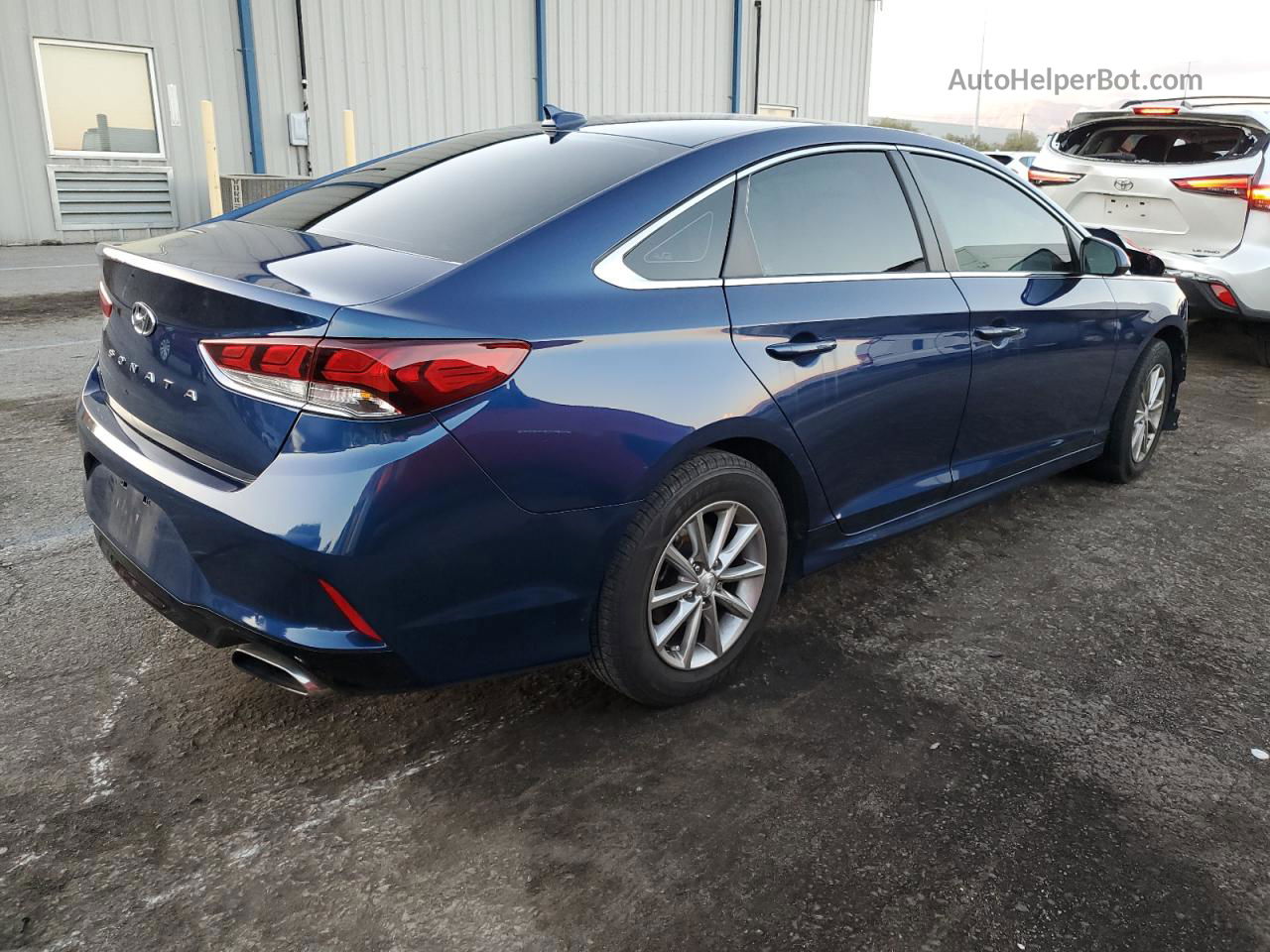 2018 Hyundai Sonata Se Синий vin: 5NPE24AF7JH600934