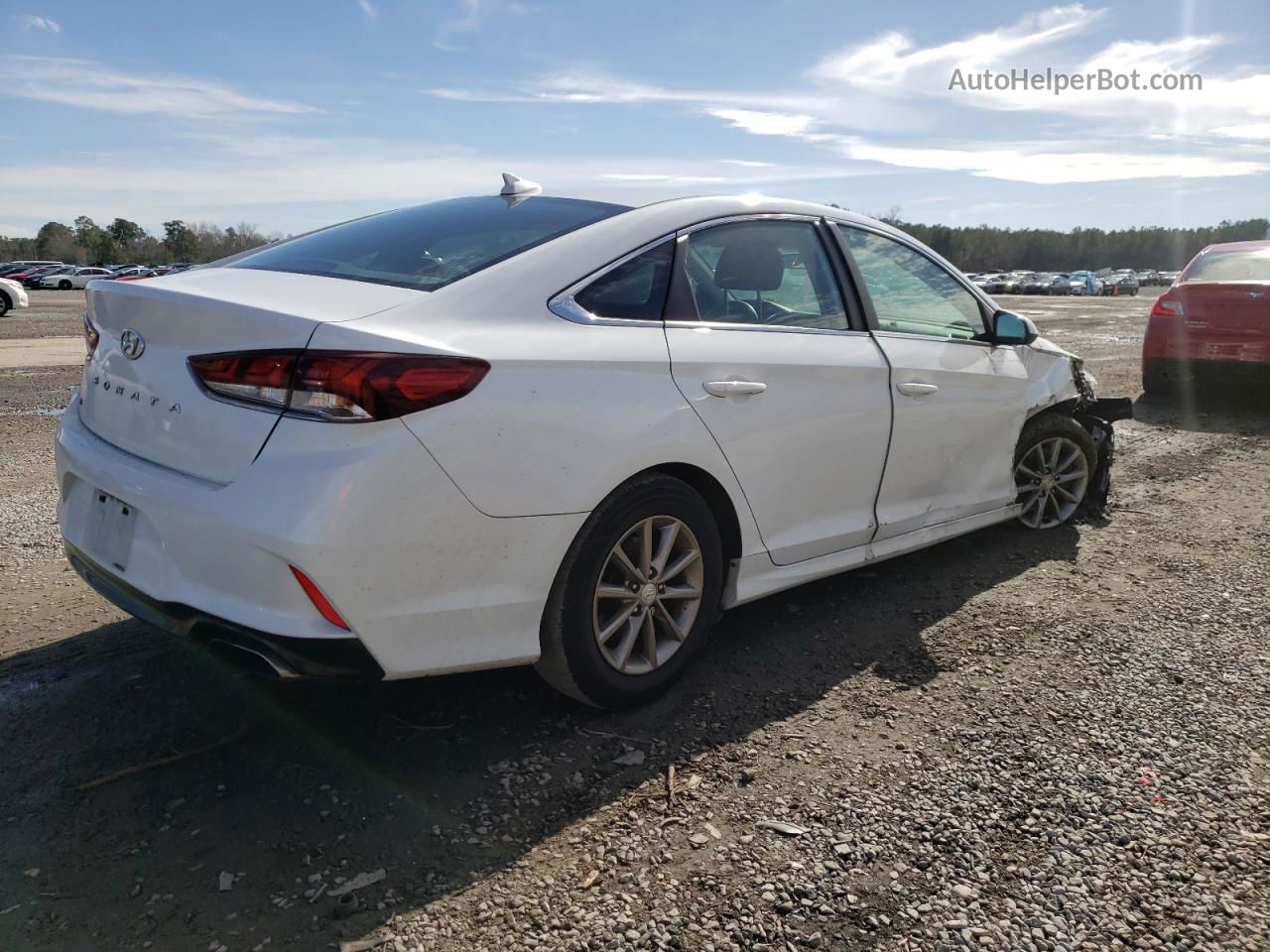 2018 Hyundai Sonata Se White vin: 5NPE24AF7JH682017