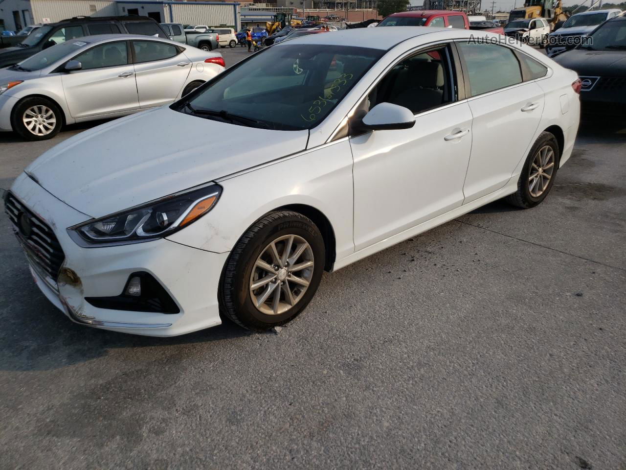 2018 Hyundai Sonata Se White vin: 5NPE24AF7JH685659