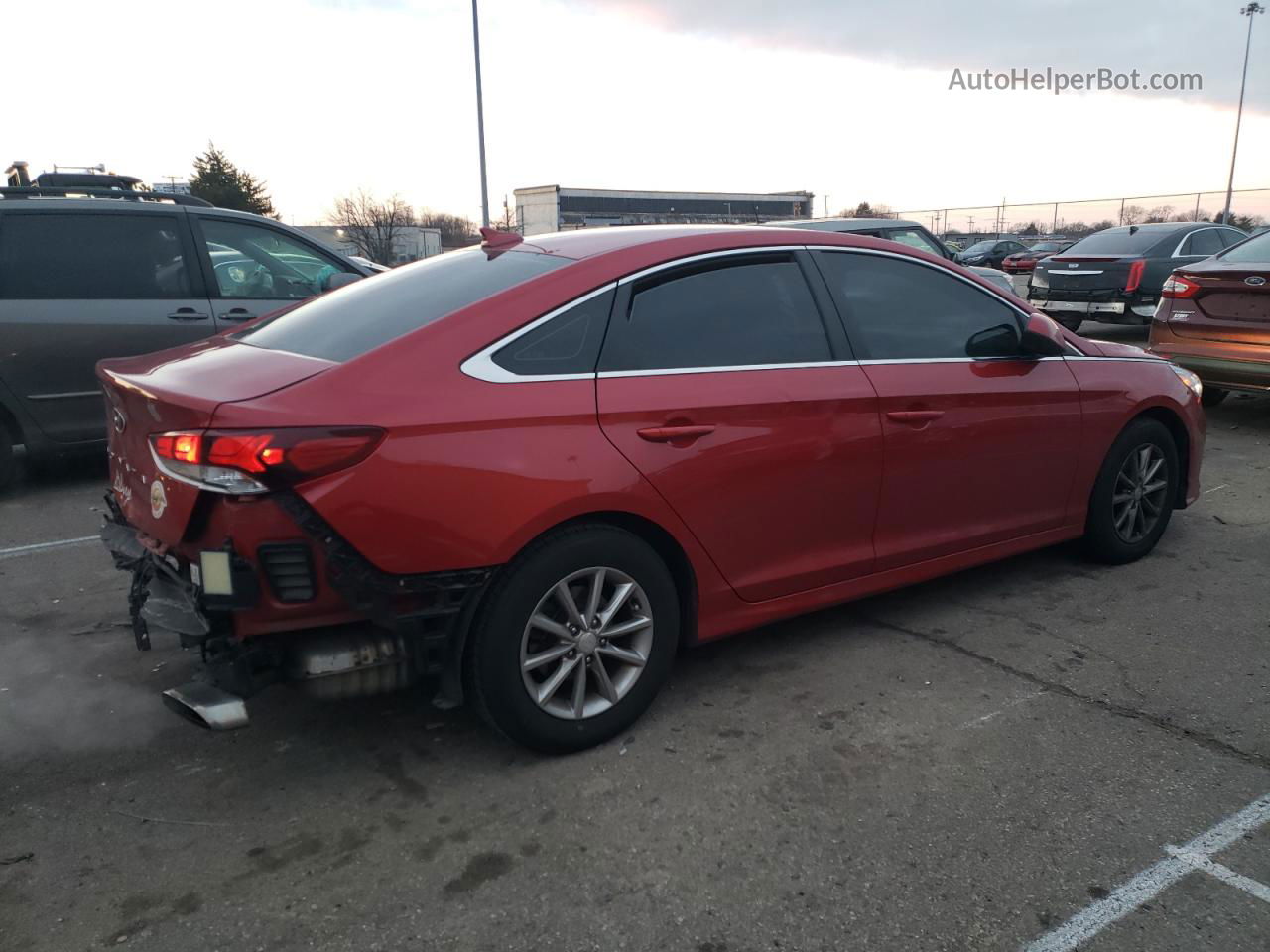 2018 Hyundai Sonata Se Red vin: 5NPE24AF7JH686391