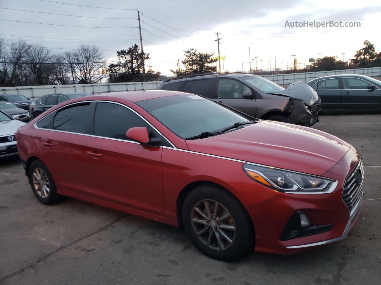 2018 Hyundai Sonata Se Red vin: 5NPE24AF7JH686391