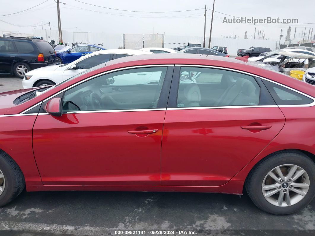 2015 Hyundai Sonata Se Burgundy vin: 5NPE24AF8FH053793