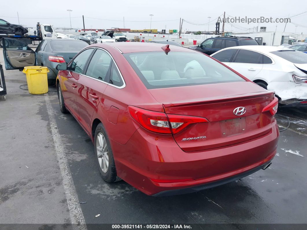 2015 Hyundai Sonata Se Burgundy vin: 5NPE24AF8FH053793