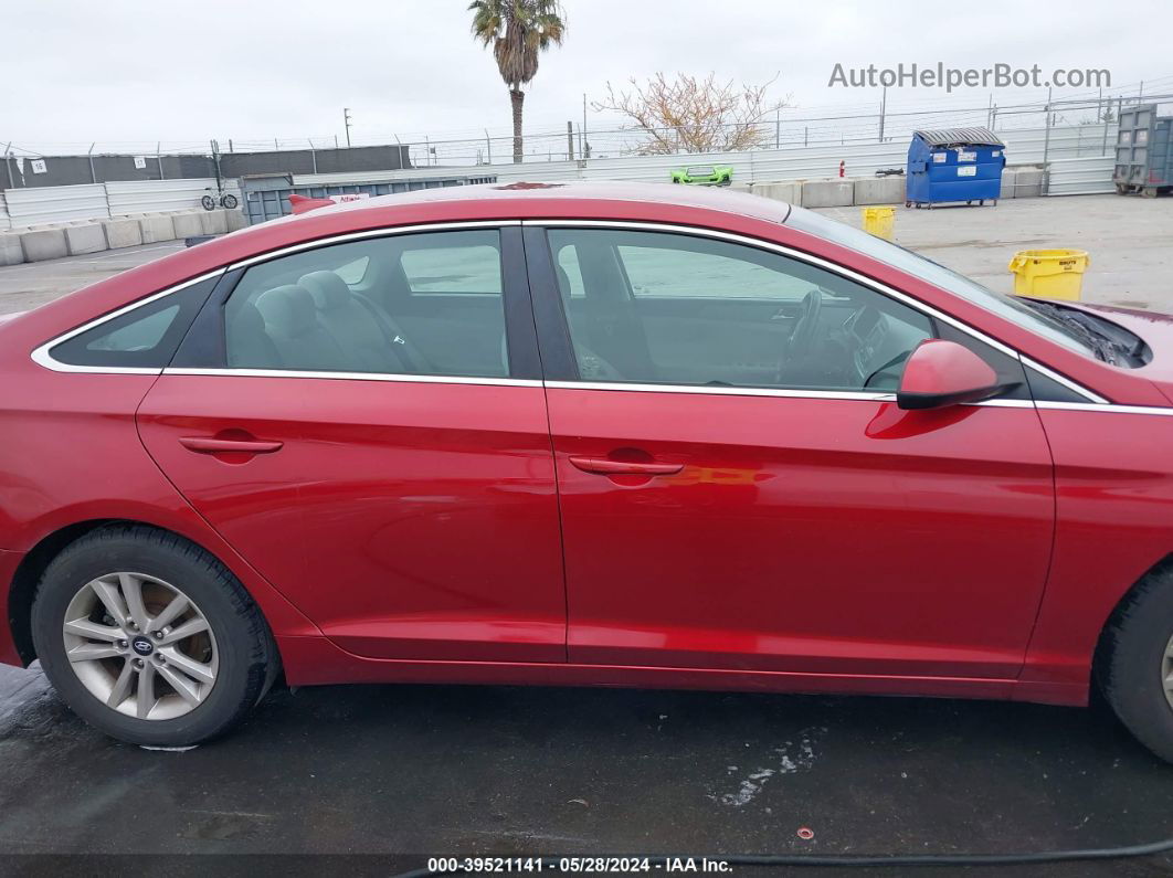 2015 Hyundai Sonata Se Burgundy vin: 5NPE24AF8FH053793