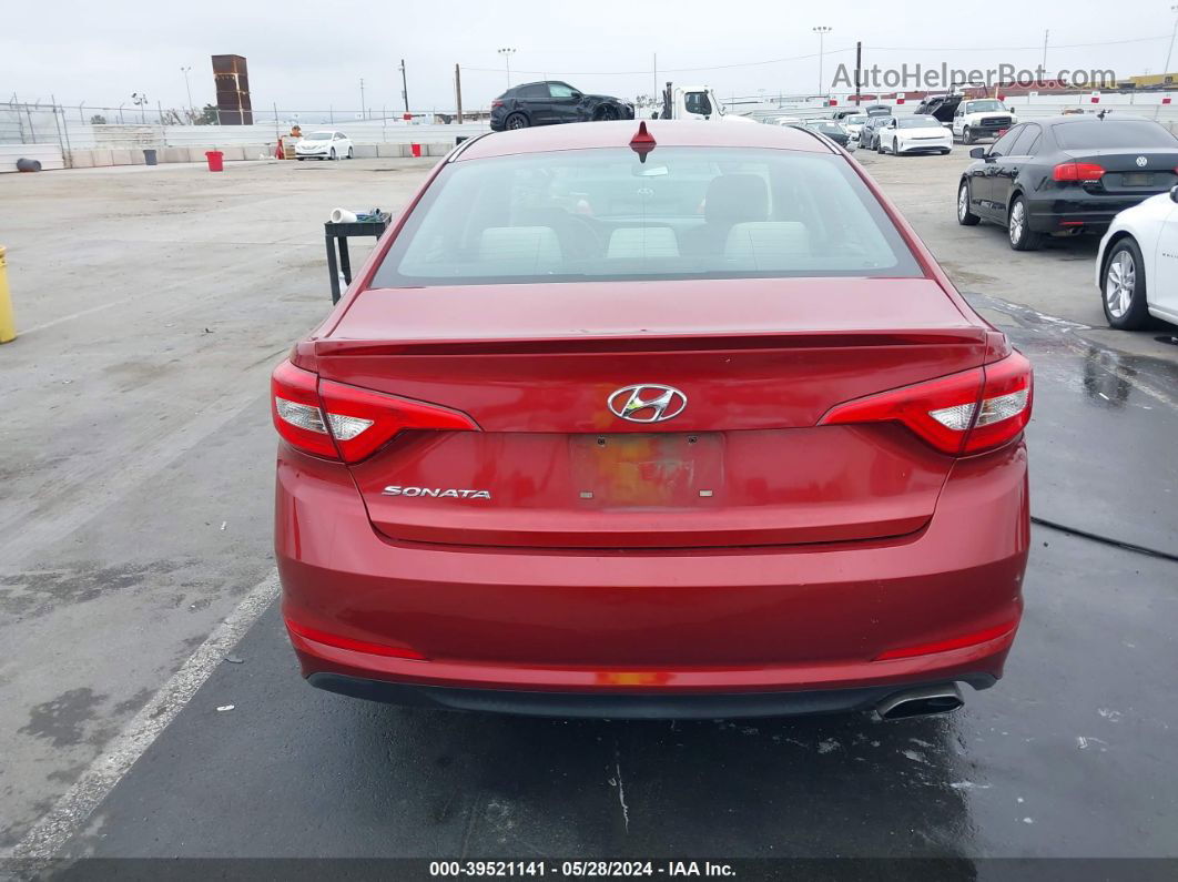 2015 Hyundai Sonata Se Burgundy vin: 5NPE24AF8FH053793