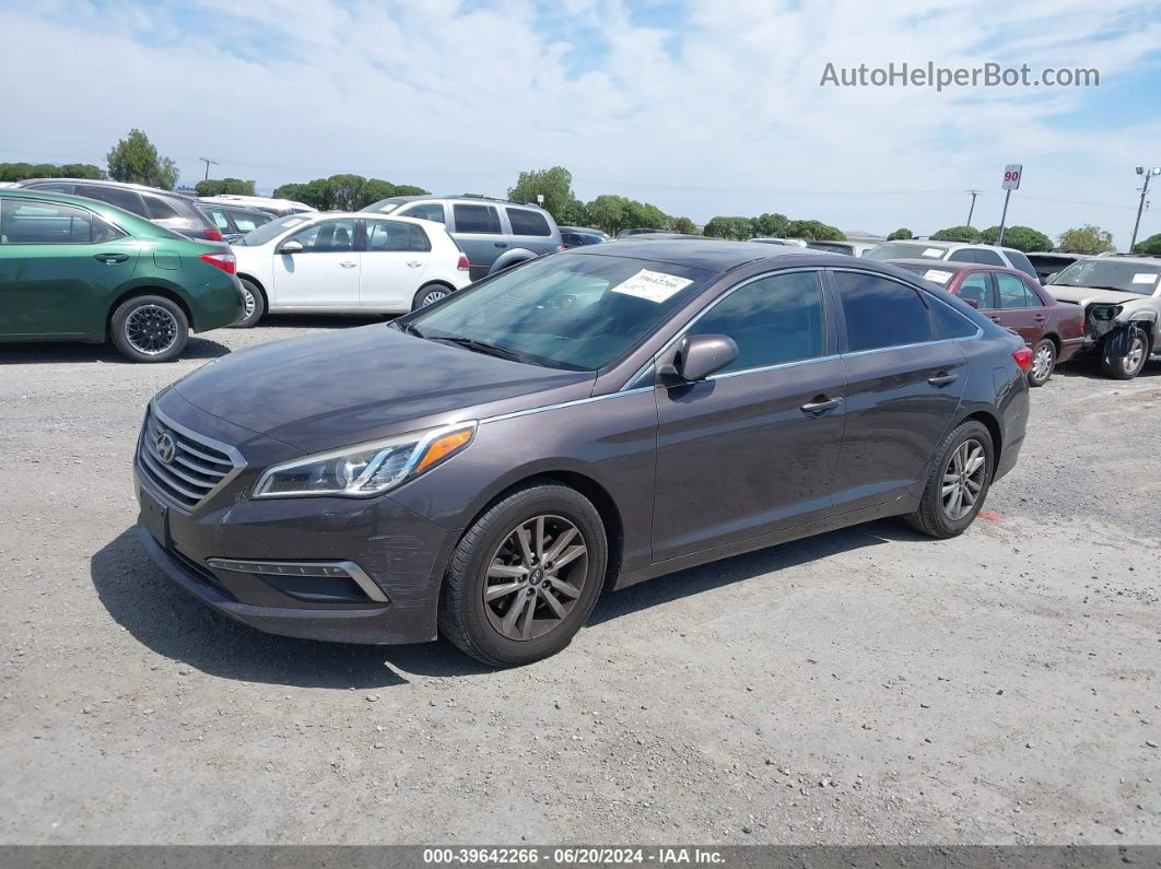 2015 Hyundai Sonata Se Brown vin: 5NPE24AF8FH054006