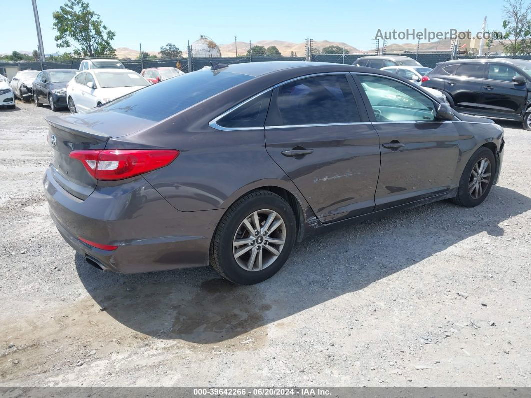 2015 Hyundai Sonata Se Brown vin: 5NPE24AF8FH054006