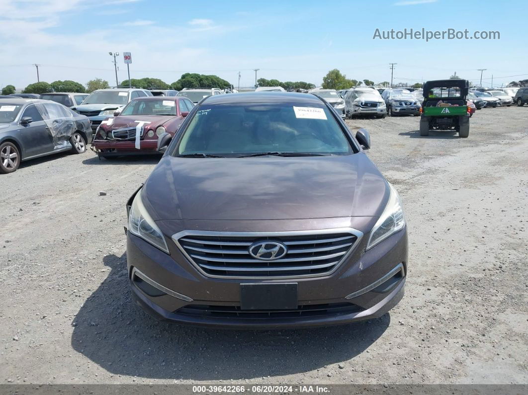 2015 Hyundai Sonata Se Brown vin: 5NPE24AF8FH054006