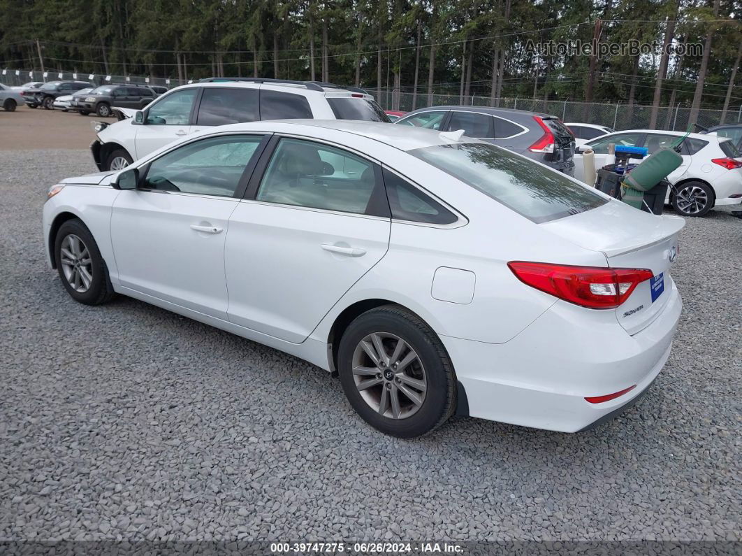 2015 Hyundai Sonata Se White vin: 5NPE24AF8FH148113