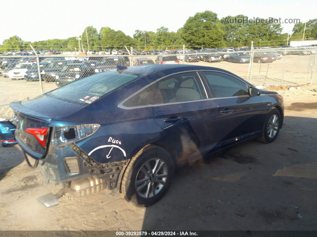 2017 Hyundai Sonata Se Blue vin: 5NPE24AF8HH450391