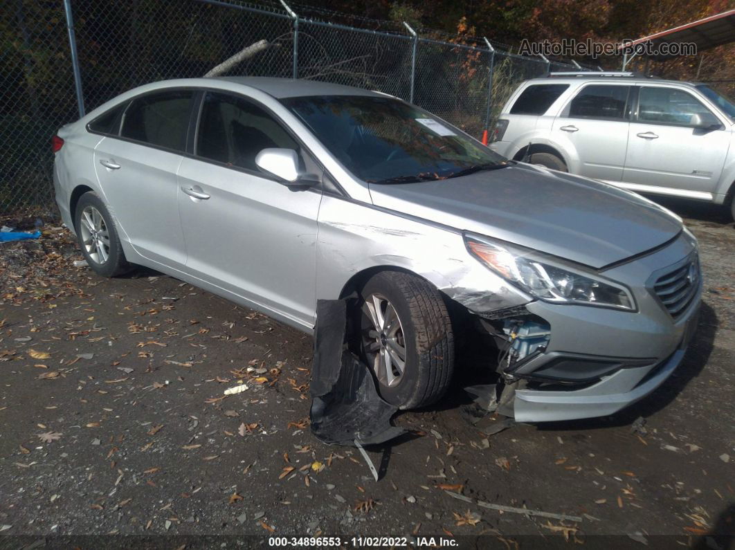 2017 Hyundai Sonata Silver vin: 5NPE24AF8HH472049