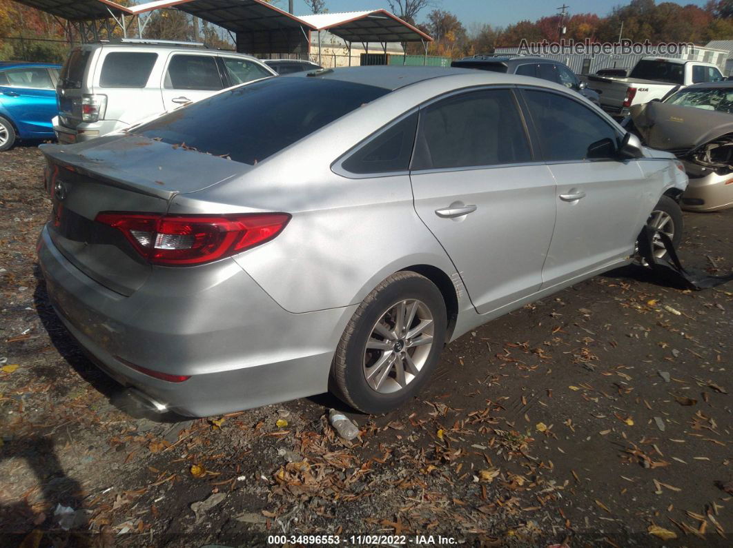 2017 Hyundai Sonata Silver vin: 5NPE24AF8HH472049