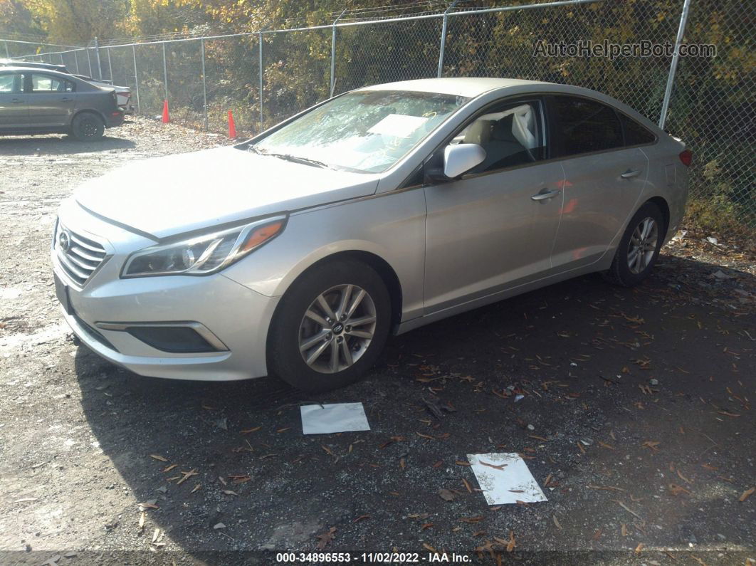 2017 Hyundai Sonata Silver vin: 5NPE24AF8HH472049