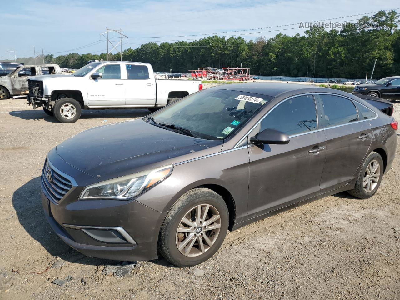 2017 Hyundai Sonata Se Черный vin: 5NPE24AF8HH476652