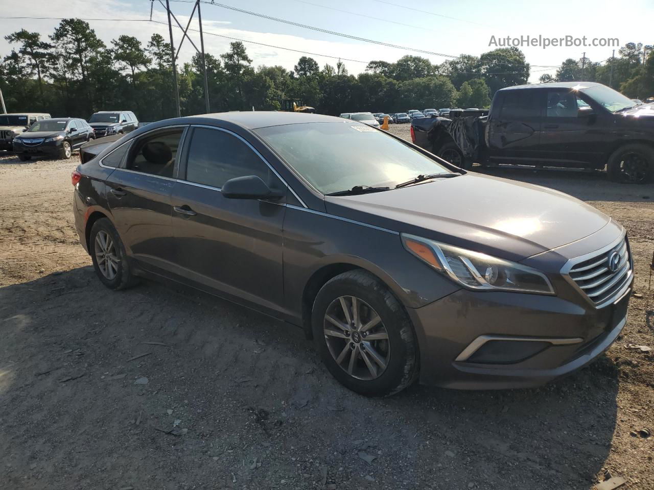 2017 Hyundai Sonata Se Черный vin: 5NPE24AF8HH476652