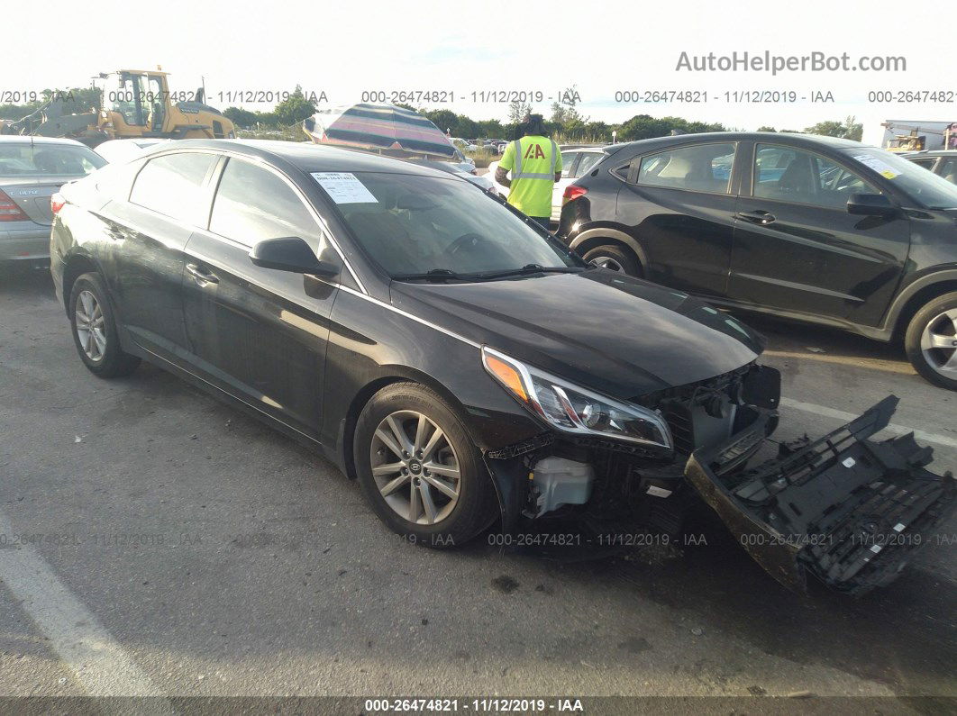 2017 Hyundai Sonata Se Black vin: 5NPE24AF8HH477297