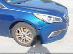 2017 Hyundai Sonata   Синий vin: 5NPE24AF8HH496027