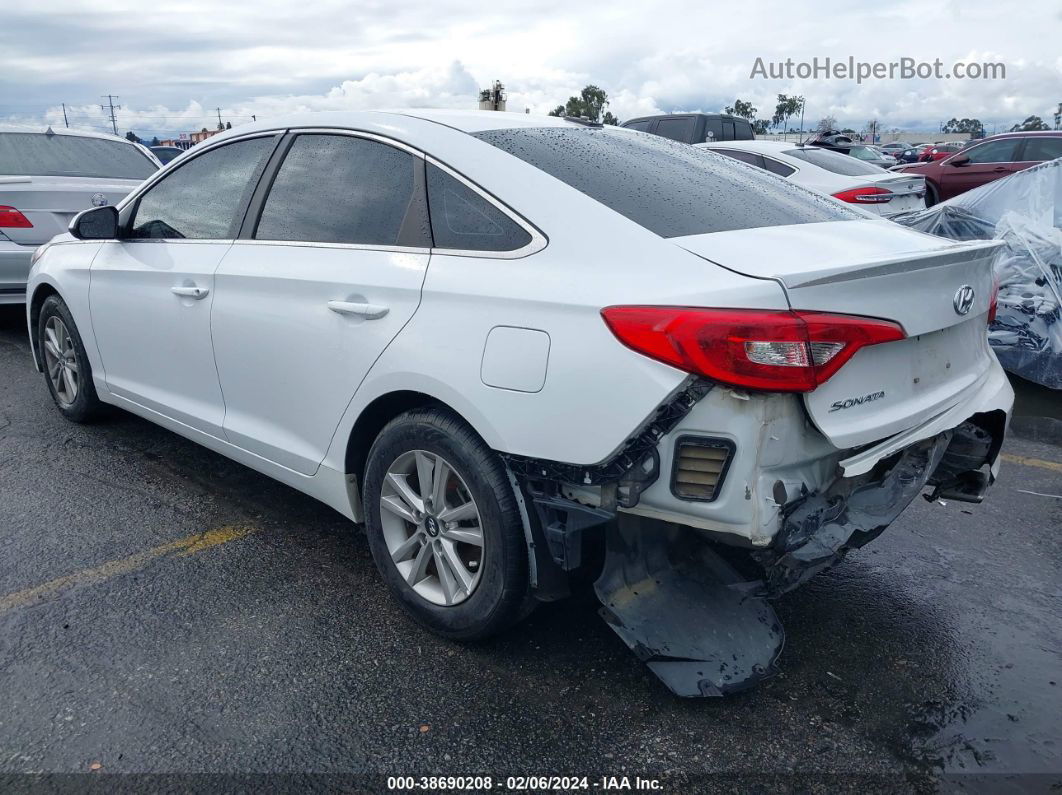 2017 Hyundai Sonata   White vin: 5NPE24AF8HH530855