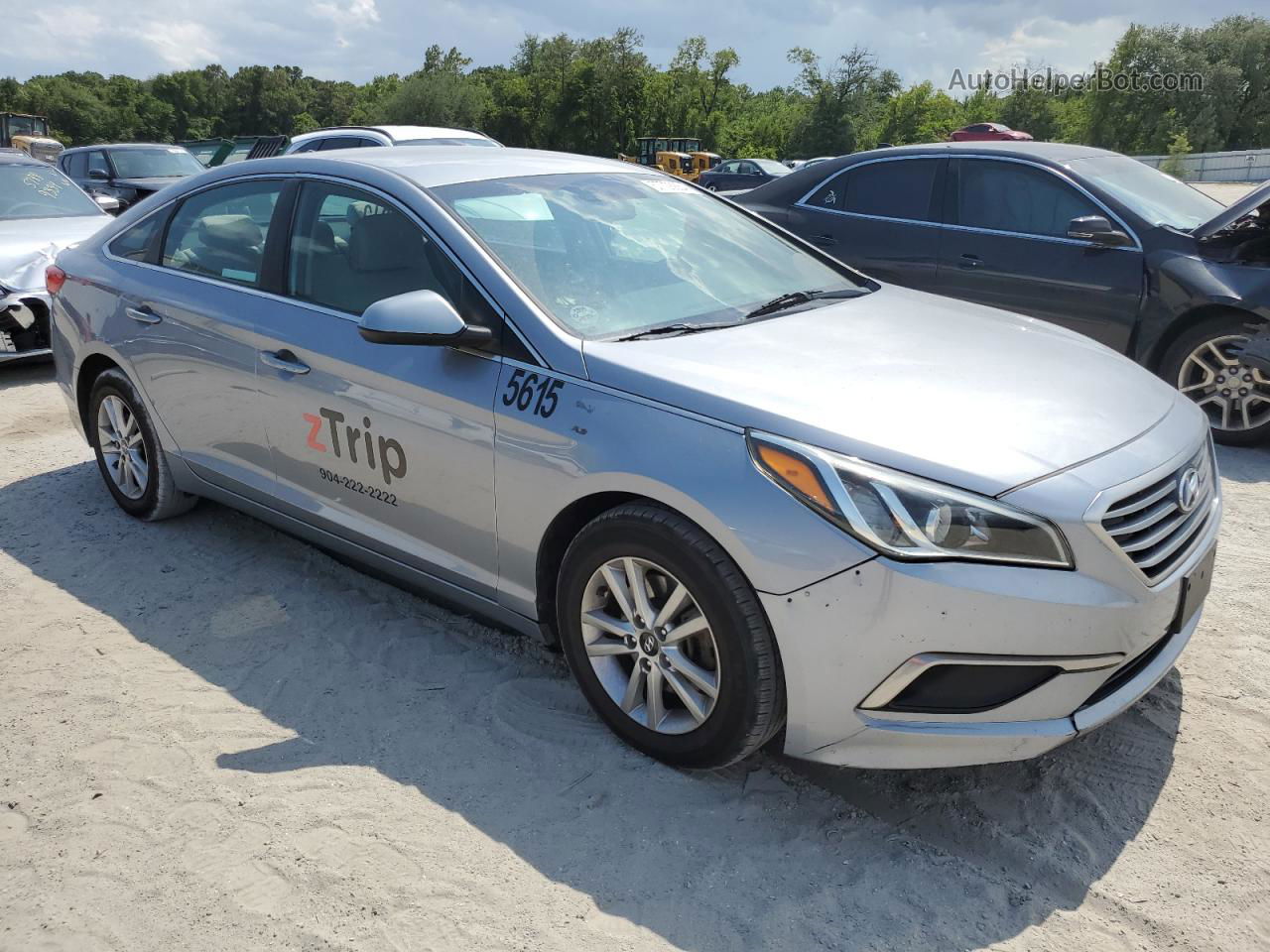 2017 Hyundai Sonata Se Gray vin: 5NPE24AF8HH533349