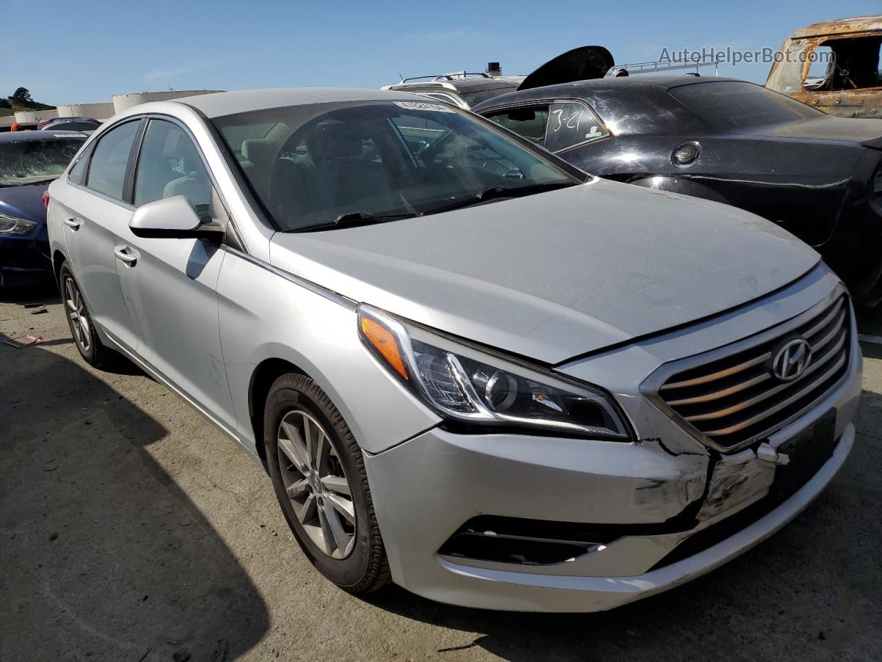 2017 Hyundai Sonata Se Gray vin: 5NPE24AF8HH565704