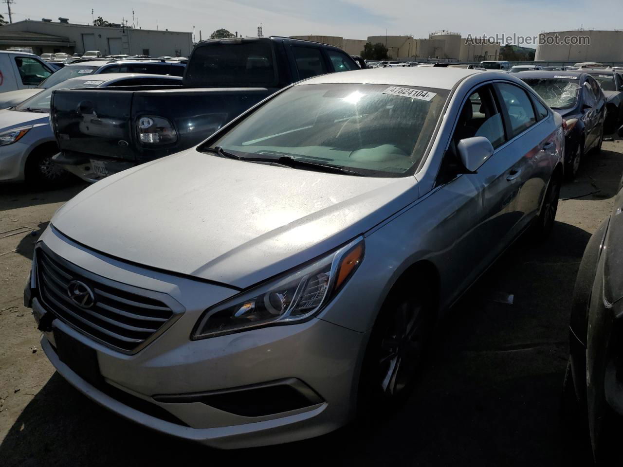 2017 Hyundai Sonata Se Gray vin: 5NPE24AF8HH565704