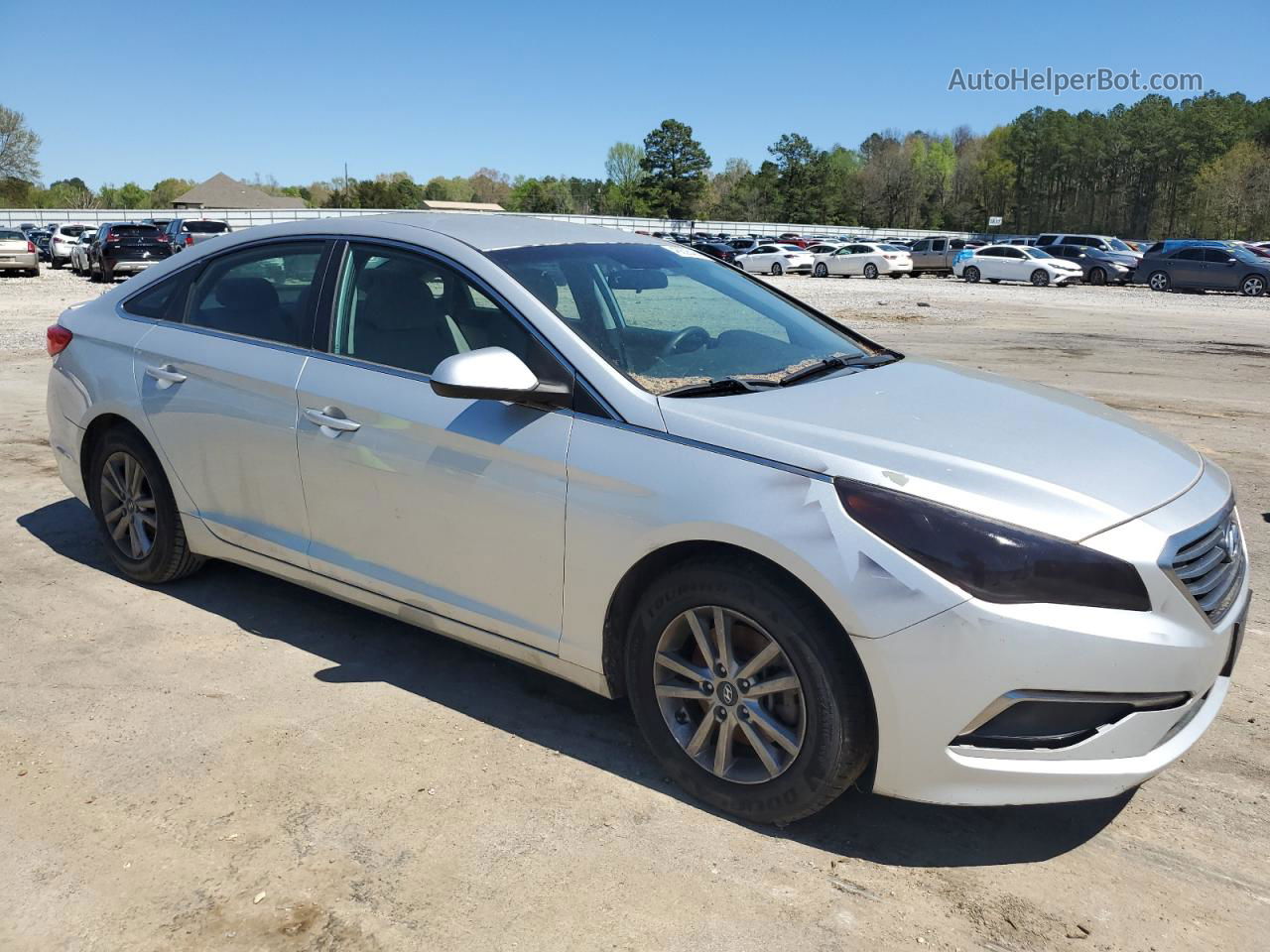 2017 Hyundai Sonata Se Серебряный vin: 5NPE24AF8HH571244