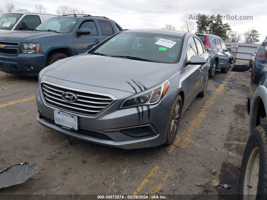 2017 Hyundai Sonata   Gray vin: 5NPE24AF8HH575567