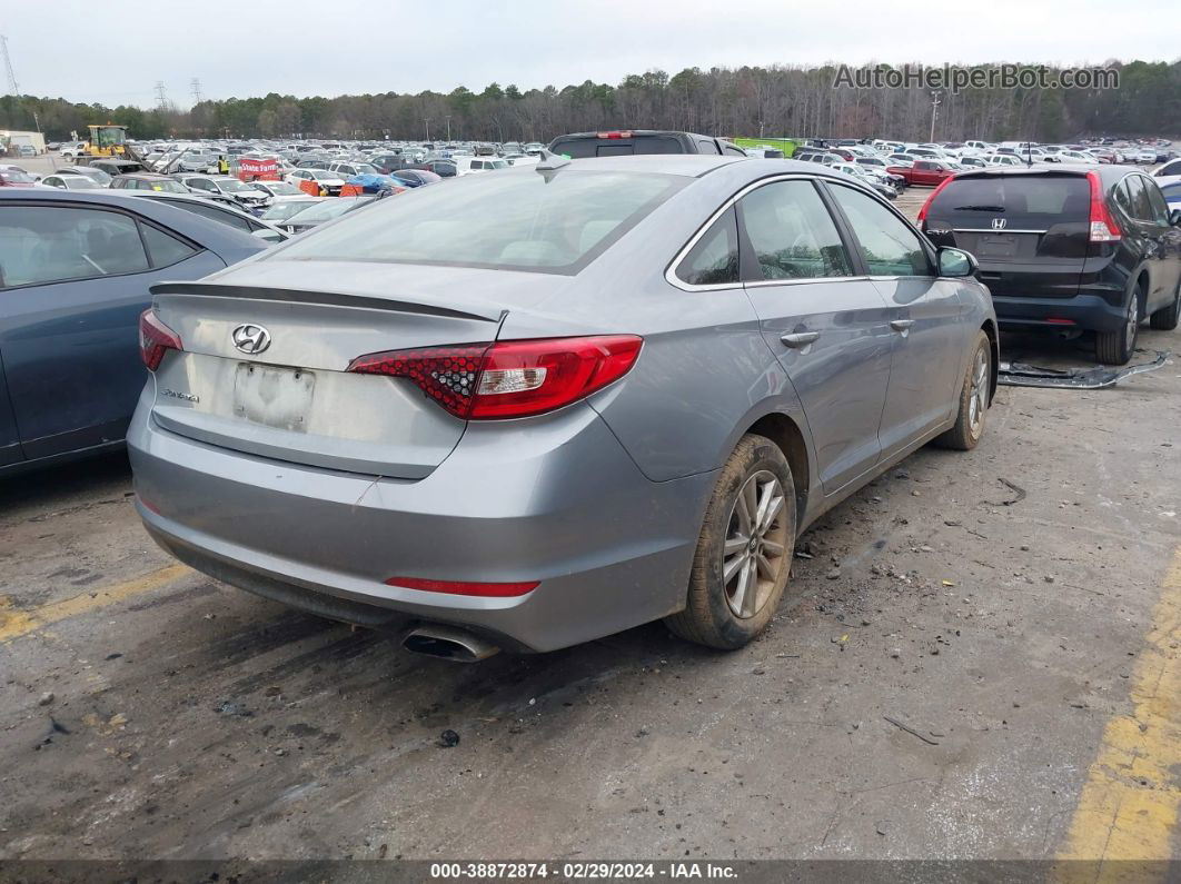 2017 Hyundai Sonata   Gray vin: 5NPE24AF8HH575567