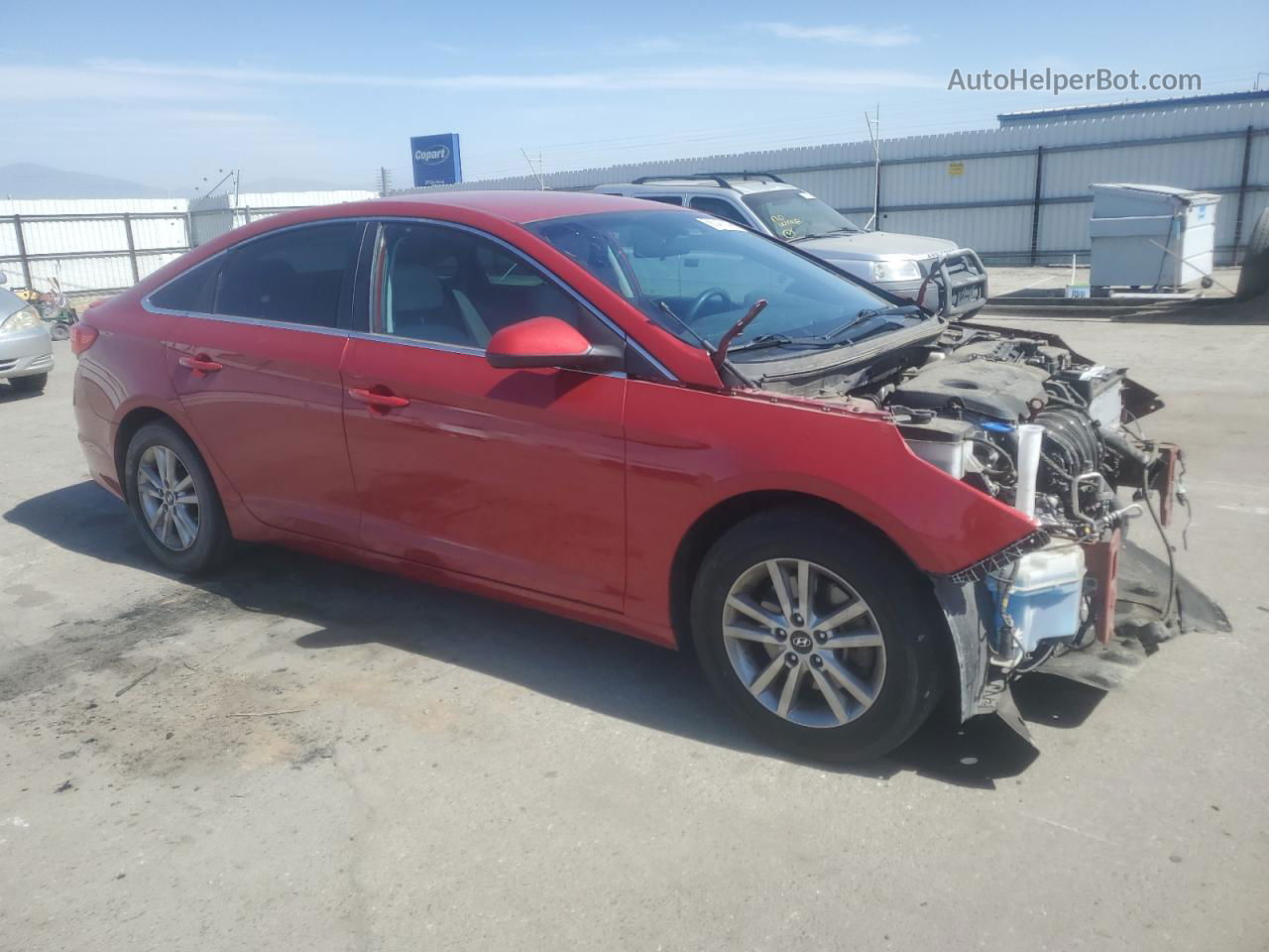 2017 Hyundai Sonata Se Red vin: 5NPE24AF8HH593681