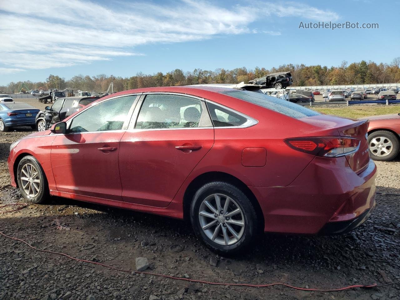 2018 Hyundai Sonata Se Red vin: 5NPE24AF8JH605303