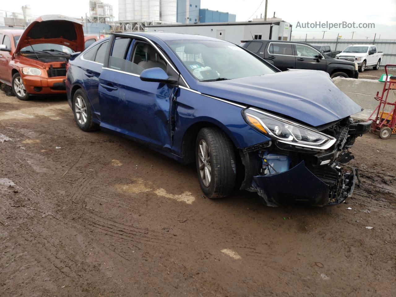 2018 Hyundai Sonata Se Blue vin: 5NPE24AF8JH615734