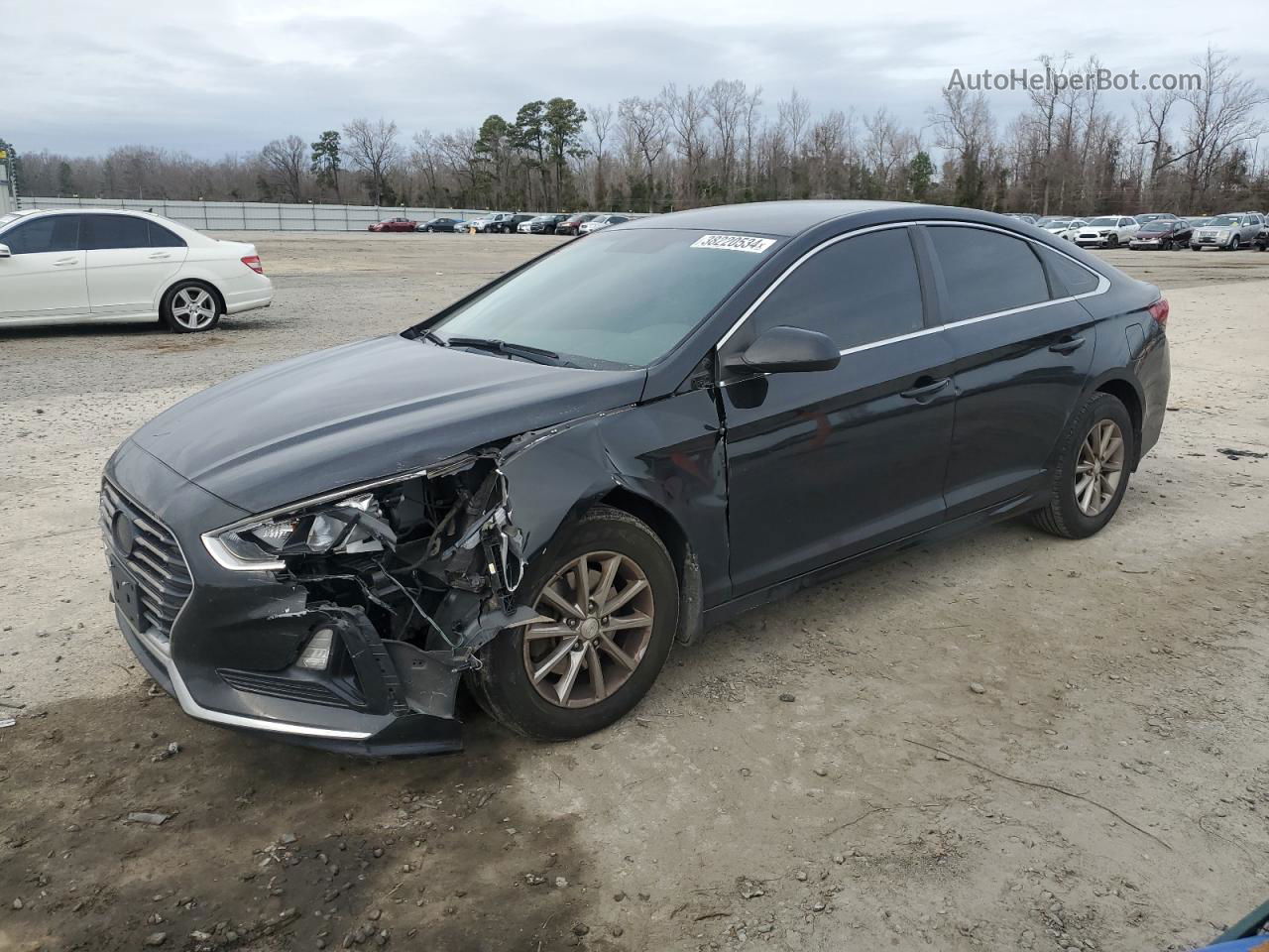 2018 Hyundai Sonata Se Black vin: 5NPE24AF8JH666361