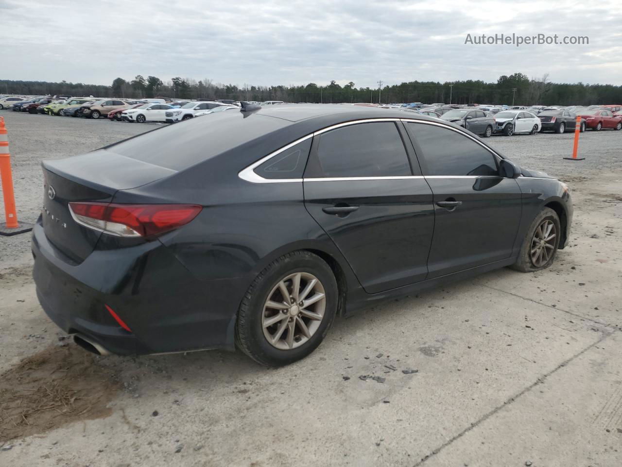 2018 Hyundai Sonata Se Black vin: 5NPE24AF8JH666361