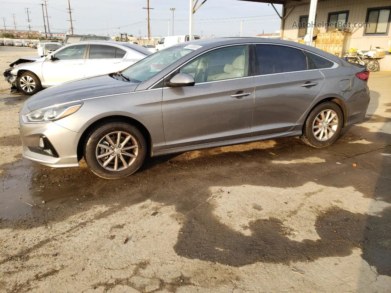 2018 Hyundai Sonata Se Gray vin: 5NPE24AF8JH700461