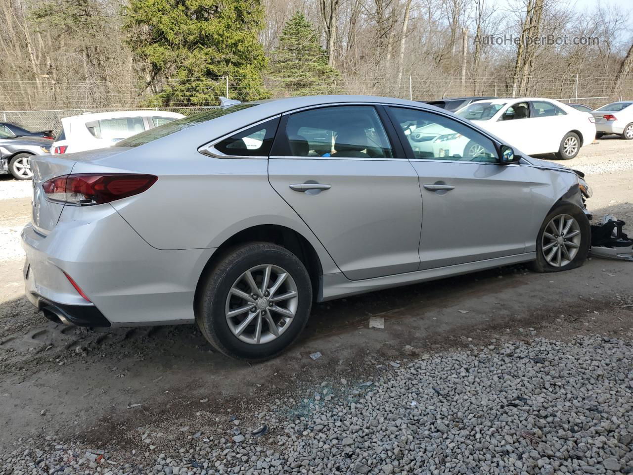 2018 Hyundai Sonata Se Silver vin: 5NPE24AF8JH701495