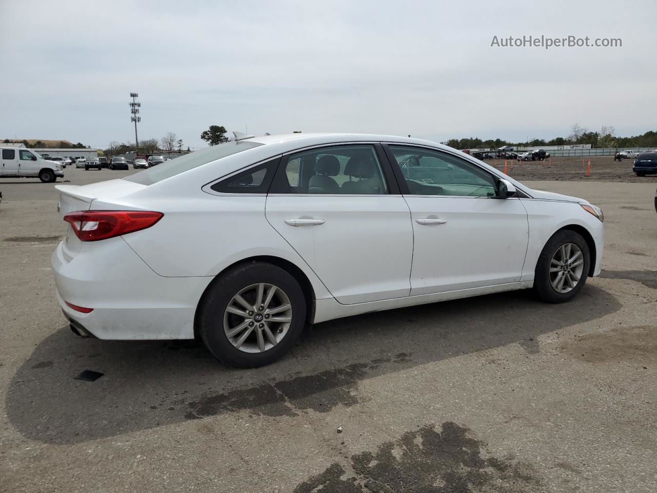 2017 Hyundai Sonata Se White vin: 5NPE24AF9HH440226