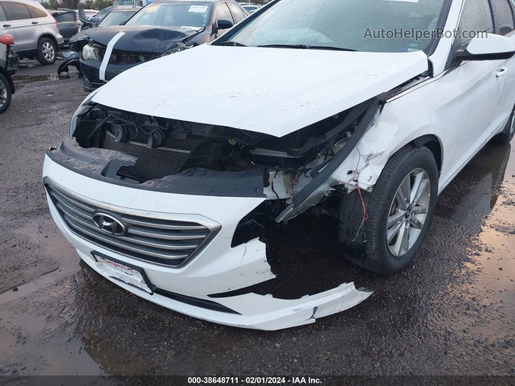 2017 Hyundai Sonata   White vin: 5NPE24AF9HH460038