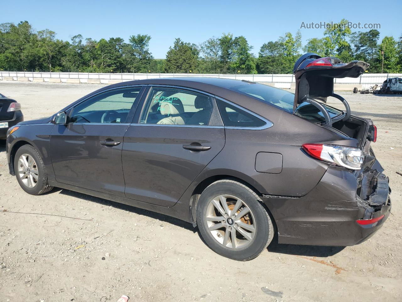 2017 Hyundai Sonata Se Brown vin: 5NPE24AF9HH473680