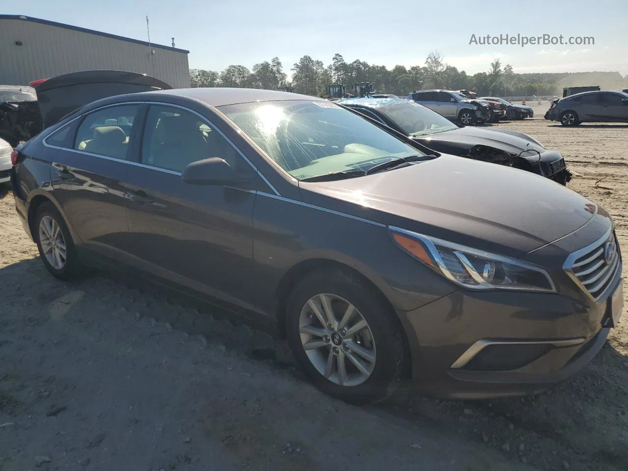 2017 Hyundai Sonata Se Brown vin: 5NPE24AF9HH473680