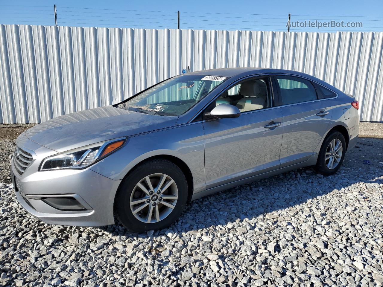 2017 Hyundai Sonata Se Silver vin: 5NPE24AF9HH492911