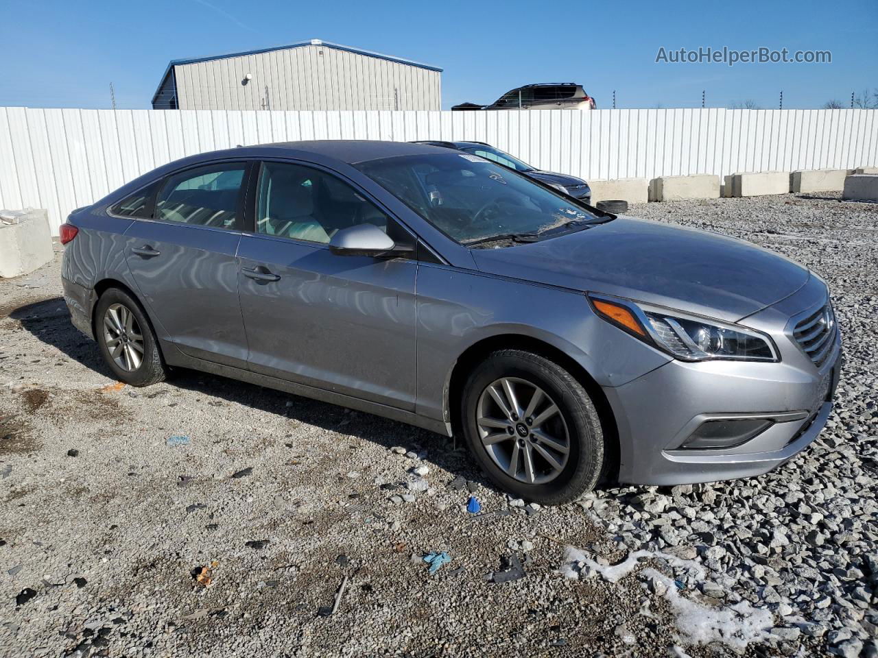 2017 Hyundai Sonata Se Silver vin: 5NPE24AF9HH492911