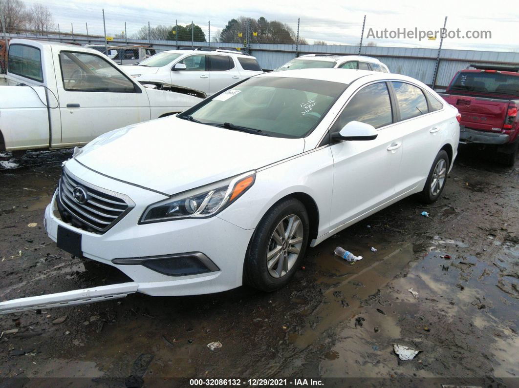 2017 Hyundai Sonata Белый vin: 5NPE24AF9HH504782