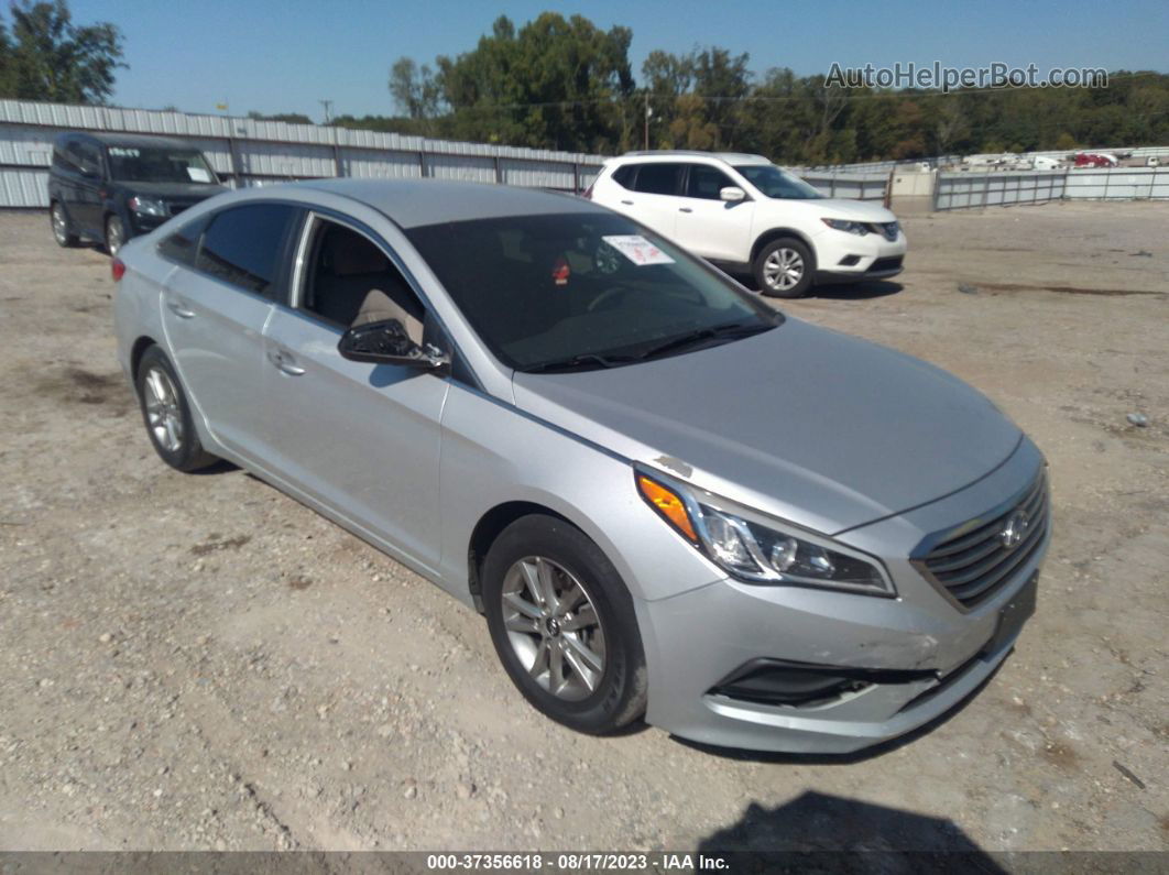 2017 Hyundai Sonata Серебряный vin: 5NPE24AF9HH507889