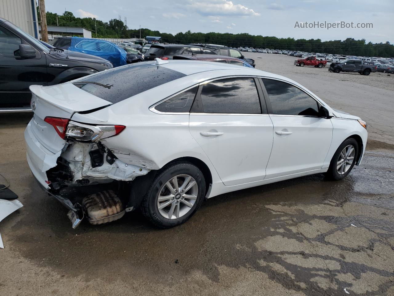 2017 Hyundai Sonata Se White vin: 5NPE24AF9HH526314