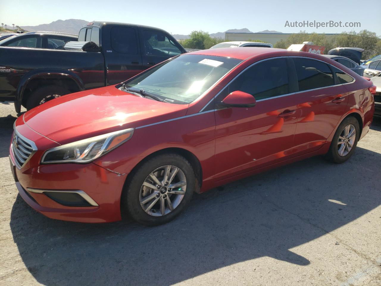 2017 Hyundai Sonata Se Red vin: 5NPE24AF9HH531612