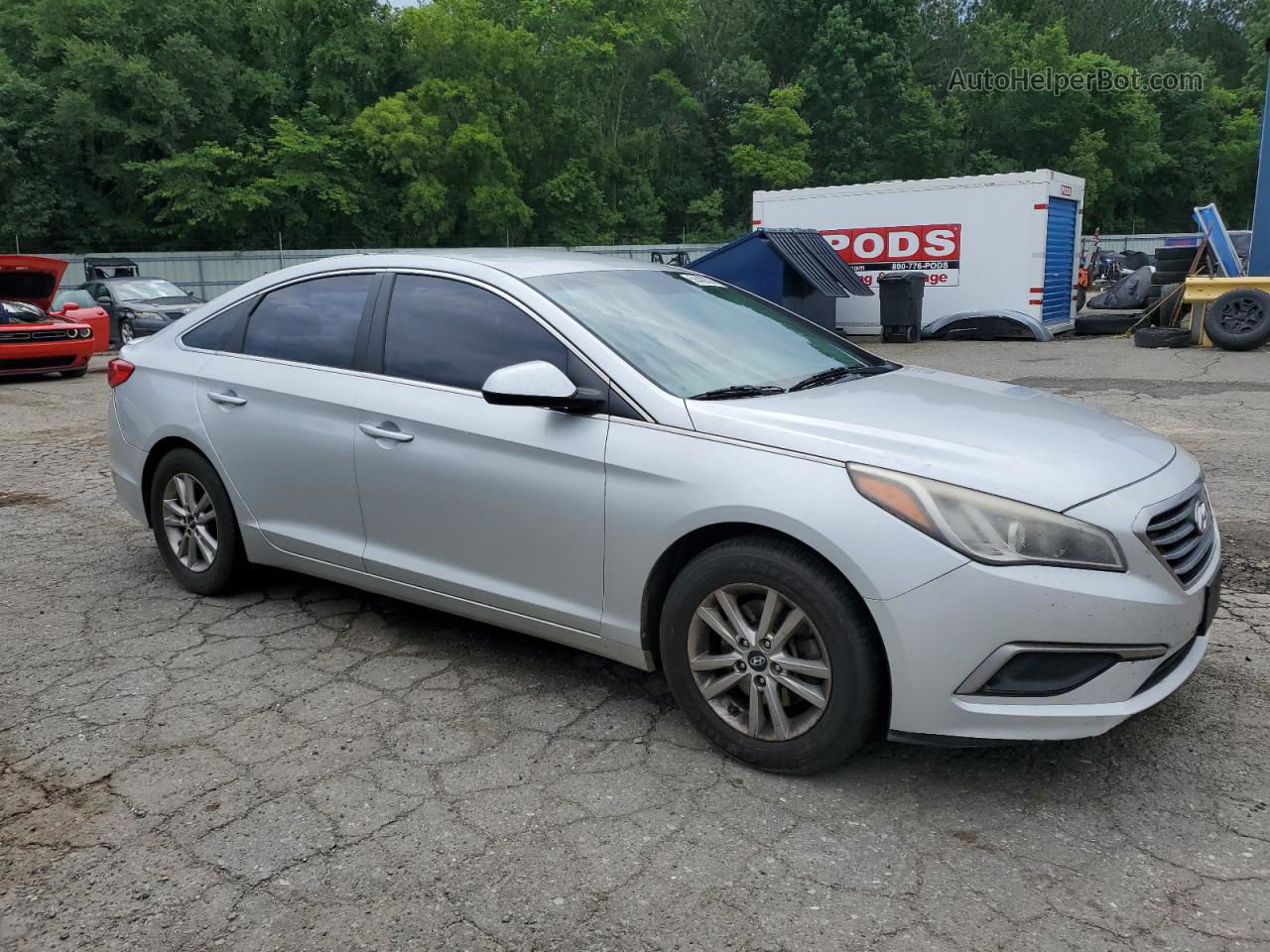 2017 Hyundai Sonata Se Серебряный vin: 5NPE24AF9HH533070